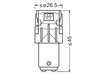 P21/5W amber LED bulbs Osram LEDriving® SL - BAY15d