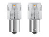 PY21W amber LED bulbs Osram LEDriving® SL - BAU15s