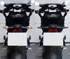 Comparative before and after installation Dynamic LED turn signals + brake lights for BMW Motorrad K 1300 R