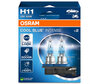 Pair of Osram H11 Cool blue Intense Next Gen LED Effect 5000K Bulbs