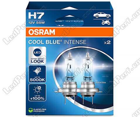 Pair of Osram H7 Cool blue Intense LED Effect 5000K Bulbs