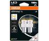 P21W amber LED bulbs Osram LEDriving® SL - BA15s